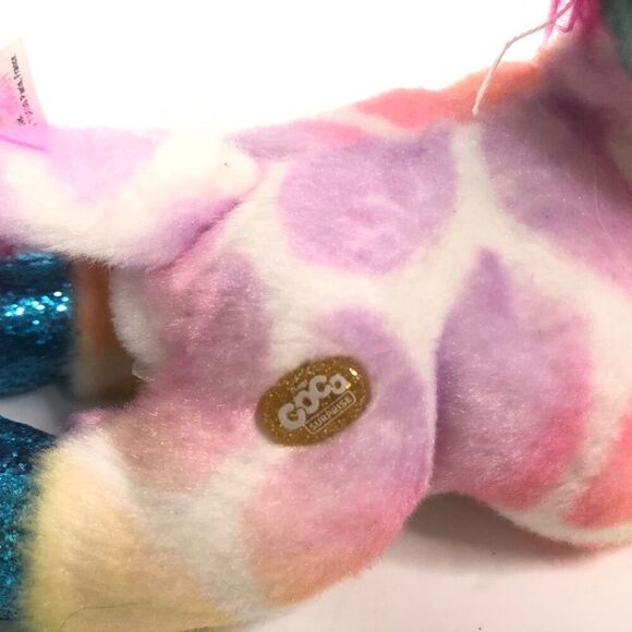zuru coco surprise rainbow unicorn plush stuffed animal 5 inch blue glitter eyes - Picture 7 of 9